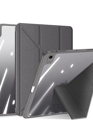 Чехол-книжка dux ducis magi series для ipad air 11" 2026 2025 2024 10.9" 2020 2022 tpu grey mc-10409