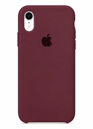 Чехол силиконовый silicone case full size для iphone xr противоударный с микрофиброй внутри 73.plum mc-11063