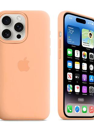 Чехол силиконовый silicone case с magsafe для iphone 12 12 pro противоударный с микрофиброй внутри cantaloupe mc-10940