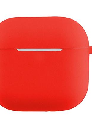 Чехол силиконовый с петелькой для airpods 4 защита от повреждений минималистичный 14.red mc-10358