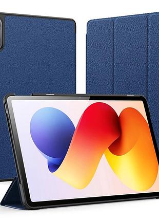 Чехол-книжка dux ducis domo для xiaomi redmi pad 2 pro 12.1 защитный с авто сна и пробуждения синий blue mc-10406