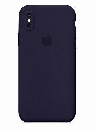 Чохол силіконовий silicone case square full camera для iphone x xs із захистом камери колір 78.amethyst mc-11271