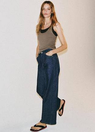 Джинсы с высокой посадкой zara - 34, 36, 38, 40, 42, 44