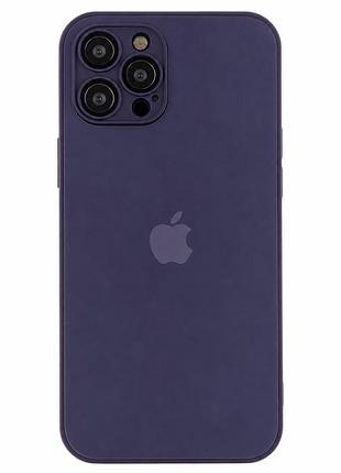 Чохол ag-glass matte захисний з magsafe для iphone 14 pro ударостійкий матовий темно-пурпурний mc-11378