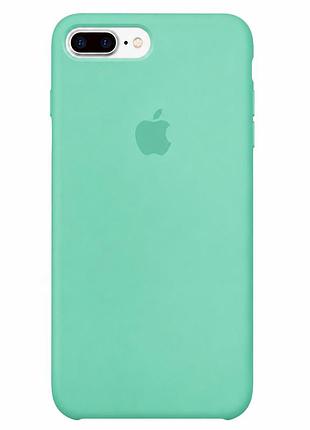Чехол силиконовый silicone case full size для iphone 7 plus 8 plus с микрофиброй внутри защитный spearmint mc-10455