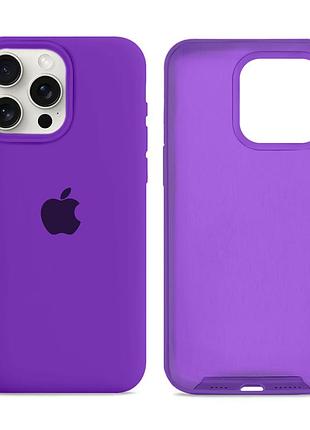 Чохол силіконовий silicone case full size для iphone 13 pro max протиударний з мікрофіброю всередині 43.grape mc-10726