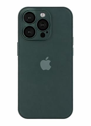 Чохол ag-glass matte з magsafe для iphone 14 pro захист камери ударостійкий зелений mc-11383