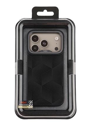 Чехол kajsa splendid collection 3d cube pattern с magsafe для iphone 17 pro защитный tpu черный o-ring mc-12404 7