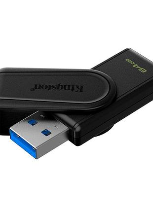 Usb флешка kingston dt exodia s 64gb высокоскоростная с защитой разъёма черная