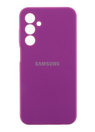 Чехол liquid silicone full camera для samsung galaxy m35 5g с защитой камеры и микрофиброй внутри цвет 43.grape mc-11645