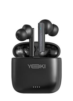 Бездротові навушники yoki pulse tws із шумозаглушенням і bluetooth 6.0 для активних користувачів чорні