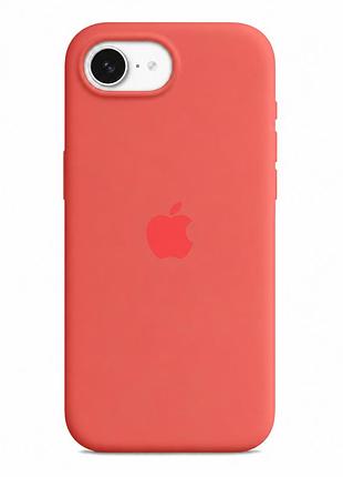 Чехол силиконовый silicone case full size для iphone 17e 16e защитный с панелью 74.pink pomelo mc-11873