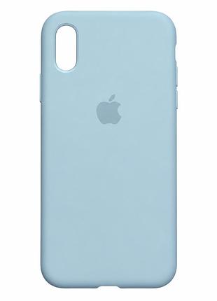 Чехол силиконовый silicone case full size для iphone xs max с микрофиброй внутри защитный фиолетовый 05.lilac. mc-10432
