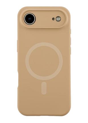 Чехол силиконовый glow silicone case full camera с magsafe для iphone 17 air защитный desert gold mc-12180