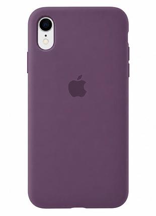 Чехол силиконовый silicone case full size для iphone x xs защита от ударов с микрофиброй черный смородина mc-10548