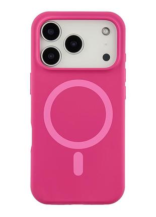 Чехол силиконовый glow silicone case с magsafe для iphone 17 pro защита камеры микрофибра manyue red mc-12202