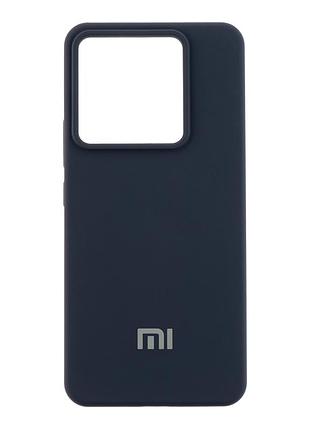 Чехол liquid silicone aa для xiaomi redmi note 13 pro 5g с защитой камеры и микрофиброй внутри черный mc-11657