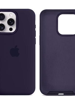 Чохол силіконовий silicone case full size для iphone 12 12 pro протиударний з мікрофіброю фіолетовий mc-10565