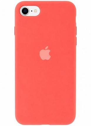 Чехол силиконовый silicone case full size для iphone 7 8 se2 противоударный с микрофиброй внутри flamingo mc-10529