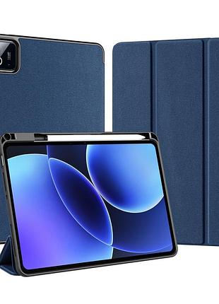 Чехол-книжка dux ducis domo для xiaomi pad 8/7/7 pro с функцией подставки защита от царапин blue mc-10404