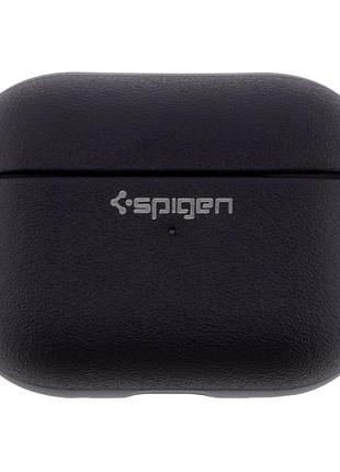 Чехол tpu spigen leather armor для apple airpods pro 3 с защитой от царапин и потертостей с нейлоновым шнурком blue