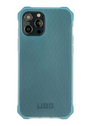 Чохол протиударний uag armor для iphone 12 pro max силіконовий з посиленими кутами blue mc-10648