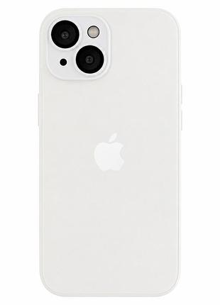 Чехол ag-glass matte camera lens с magsafe для iphone 15 защитный ударостойкий матовый pearly white mc-11283