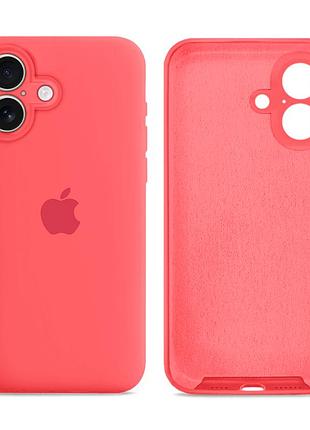 Чехол силиконовый silicone case full size с рамкой для iphone 16 защита от повреждений и потертостей 30.flamingo mc-11540