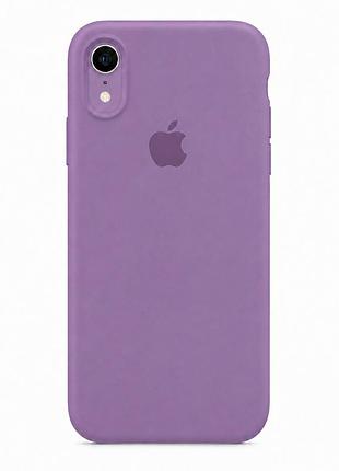 Чехол силиконовый square full camera для iphone xr с микрофиброй внутри защита камеры 68.blackcurrant mc-10983