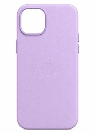 Чохол leather case з magsafe для iphone 15 pro max захист від ударів із мікрофіброю всередині elegant purple mc-11114