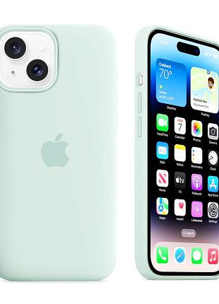 Чохол силіконовий silicone case з magsafe для iphone 14 plus захист від ударів і забруднень succulent mc-10805