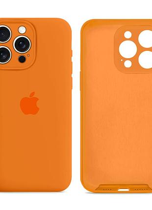 Чохол силіконовий silicone case full size з мікрофіброю для iphone 12 pro max захисний kumquat. mc-11992