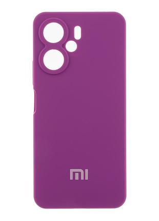 Чехол liquid silicone full camera для xiaomi redmi 13c poco c65 с защитой камеры и микрофиброй внутри 43.grape mc-11624