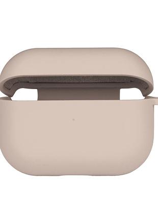 Чехол силиконовый с микрофиброй для airpods pro 2 защита от царапин и ударов 19.pink sand mc-10348