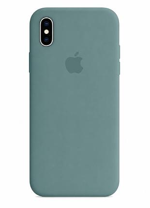 Чехол силиконовый silicone case full size для iphone xs max с микрофиброй внутри защитный 65.cactus color mc-10535