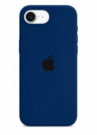 Чехол силиконовый silicone case full size для iphone 17e 16e с защитой камеры цвет 70.deep navy mc-11897