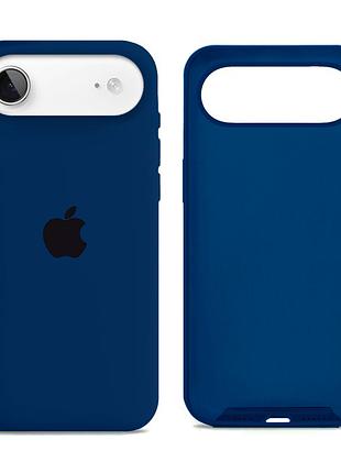 Чехол силиконовый silicone case full size для iphone 17 air с защитой от ударов и загрязнений deep navy mc-12041