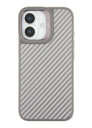 Чехол kajsa glamorous collection панель-накладка с magsafe для iphone 17 защитный серый mc-12403