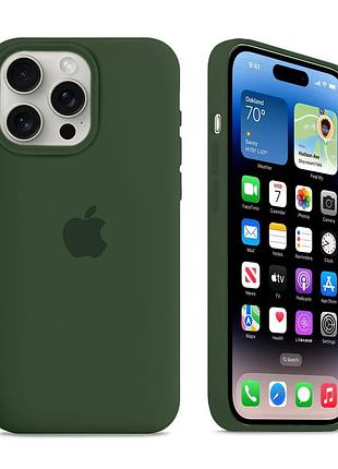 Чохол силіконовий silicone case з magsafe для iphone 13 pro max захист камери clover mc-10810