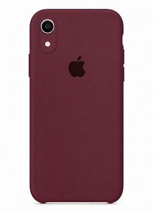 Чехол силиконовый square full camera для iphone xr с микрофиброй внутри защита камеры цвет 73.plum mc-11984