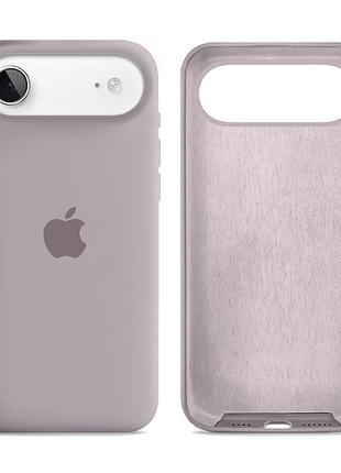 Чехол силиконовый silicone case full size для iphone 17 air с микрофиброй внутри защитный лаванда mc-12043