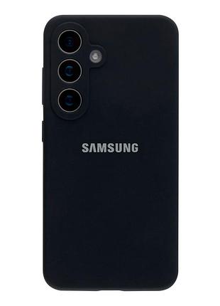 Чехол силиконовый liquid silicone full camera для samsung galaxy s26 5g защита камеры черный