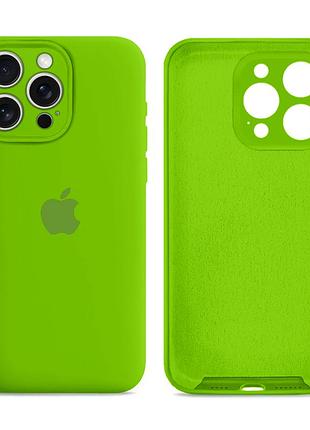 Чехол силиконовый silicone case full size с защитой от повреждений для iphone 12 pro max 32.green mc-11512