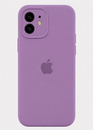 Чохол силіконовий silicone case square full camera для iphone 11 захист камери з мікрофіброю всередині blackcurrant mc-10951
