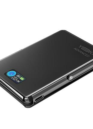 Портативний магнітний power bank yoki advanced 10000 mah зі швидким заряджанням qc pd для смартфонів grey