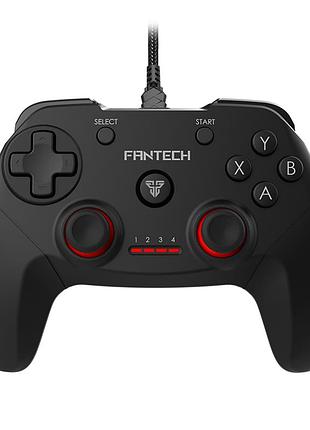 Геймпад дротовий fantech gp12 revolver usb для пк і ps3 з вібромоторами й ергономічним дизайном чорний