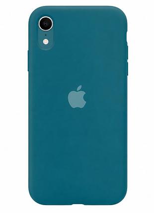 Чехол силиконовый silicone case full size для iphone xr с микрофиброй внутри устойчивый к загрязнениям 65.cactus color mc-10545