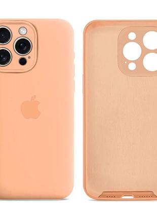 Чехол силиконовый silicone case full size с защитой от ударов для iphone 11 pro 67.grapefruit mc-10584