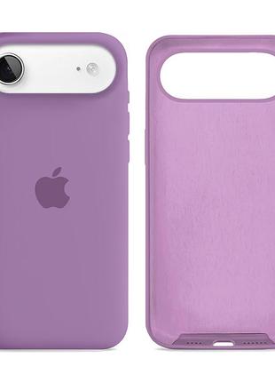 Чехол силиконовый silicone case full size для iphone 17 air защита от ударов с микрофиброй внутри blackcurrant mc-12029