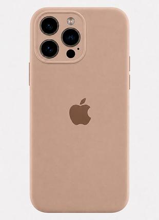 Чохол силіконовий із рамкою для iphone 12 pro захист від пошкоджень із мікрофіброю всередині 92.desert gold mc-12074